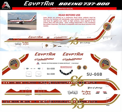 1:144 Egyptair 'retro' cs Boeing 737-800
