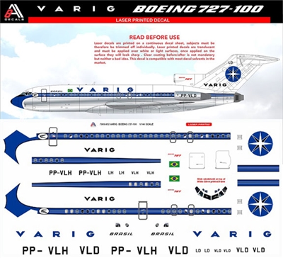 1:144 Varig Boeing 727-100