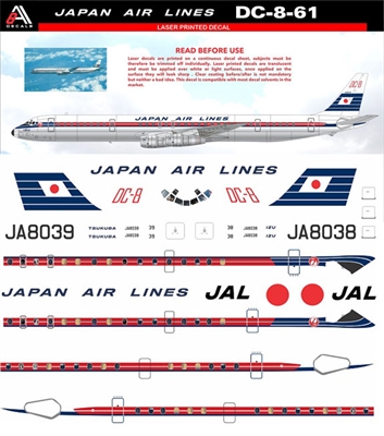 1:144 Japan Air Lines Douglas DC-8-61