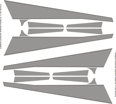 1:144 Airbus A.330 / A.340 Wing and Tail Corogard  Inspar Panels (2 sets)