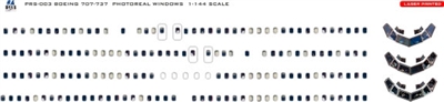 1:144 Boeing 707 Photoreal Windows