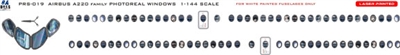 1:144 Airbus A.220-100 / -300 Photoreal Windows