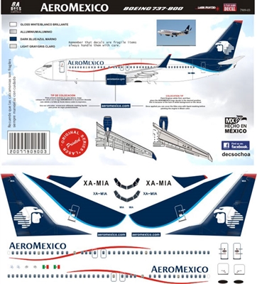 1:200 AeroMexico Boeing 737-800