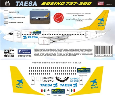 1:200 Taesa Boeing 737-300