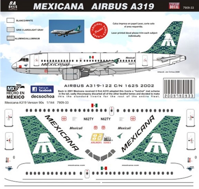 1:200 Mexicana Airbus A.319