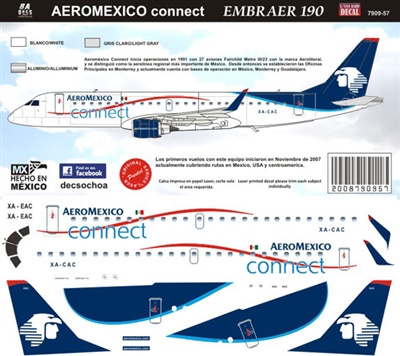 1:200 AeroMexico Connect Embraer 190