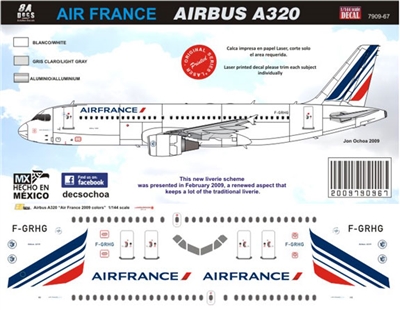 1:200 Air France (2009 cs) Airbus A.320