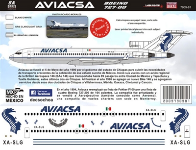 1:200 Aviacsa Boeing 727-200