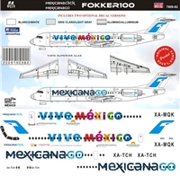 1:200 Click Mexicana Fokker 100 "Vive Mexico"