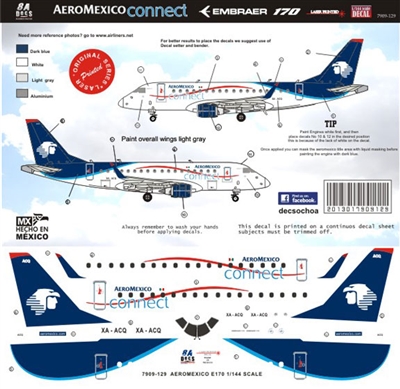 1:200 AeroMexico Connect Embraer 170
