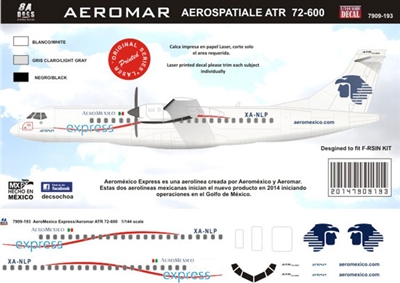 1:200 AeroMexico Aeromar Express ATR72-600