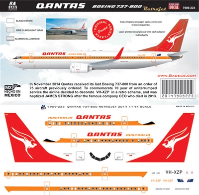 1:200 QANTAS 'retrojet' Boeing 737-800