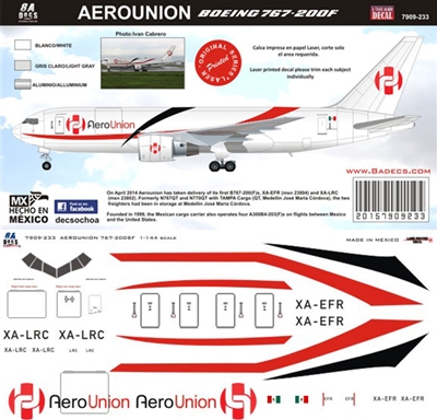 1:200 AeroUnion Boeing 767-200F