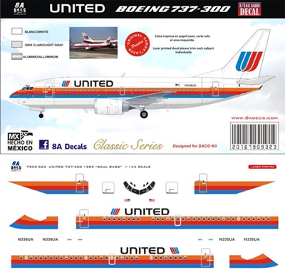 1:200 United Airlines Boeing 737-300
