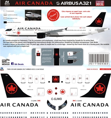 1:200 Air Canada (2017 cs) Airbus A.321