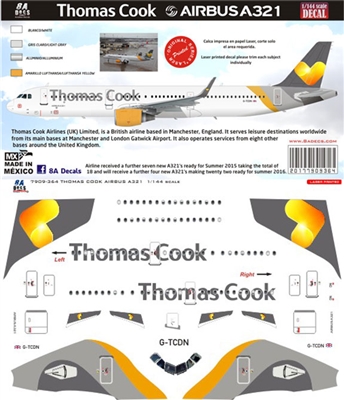 1:200 Thomas Cook (2016 cs) Airbus A.321