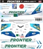1:200 Frontier Airlines Airbus A.320NEO 'Shelly the Turtle'