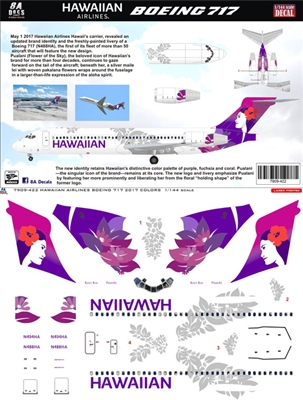 1:200 Hawaiian Airlines (2017 cs) Boeing 717-200