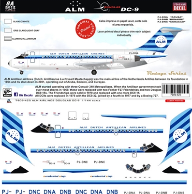 1:200 ALM Dutch Antillean Airline Douglas DC-9-15