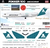 1:200 Mexicana (green) Fokker 100