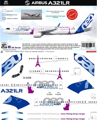 1:200 Airbus A.321LR, Airbus 'house cs'