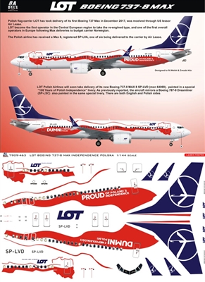 1:200 LOT Polish 'Independence' Boeing 737-MAX8