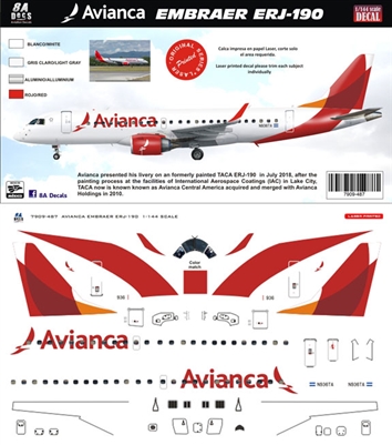 1:200 Avianca Embraer 190