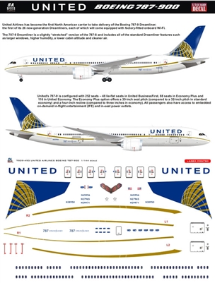 1:200 United Airlines Boeing 787-9