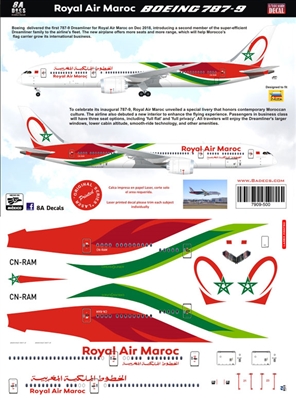 1:200 Royal Air Maroc Boeing 787-9