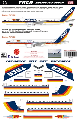 1:200 TACA Boeing 767-200 / -300ER