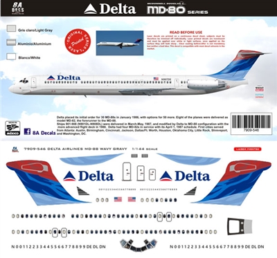 1:200 Delta Airlines (wavy tail cs) McDD MD88