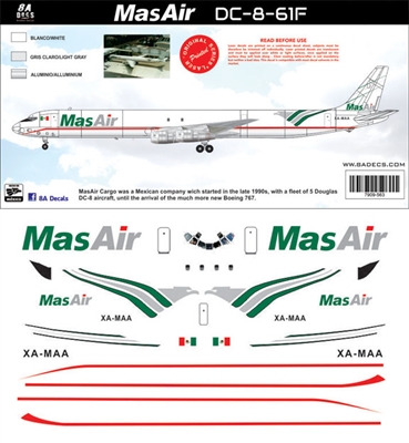 1:200 MAS Air Cargo Douglas DC-8-61F