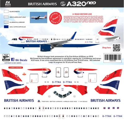 1:200 British Airways Airbus A.320NEO