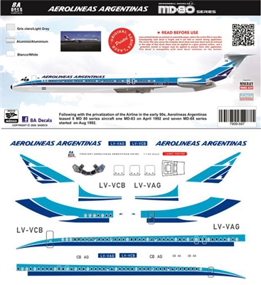 1:200 Aerolineas Argentinas McDD MD80