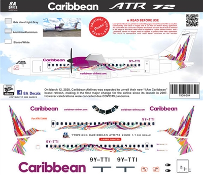 1:200 Caribbean Airlines ATR72-600