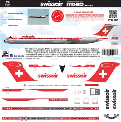 1:200 Swissair McDD MD80