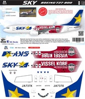 1:200 Skymark Airlines 'Vissel Kobe' Boeing 737-800