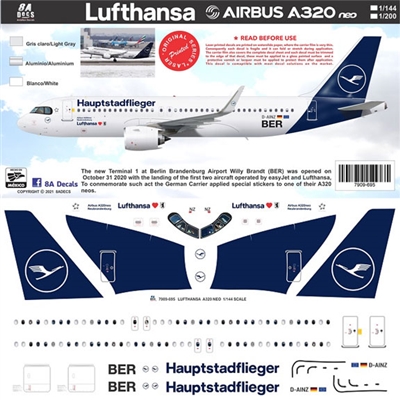 1:200 Lufthansa 'Hauptstadflieger' Airbus A.320NEO 'BER'