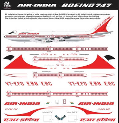 1:200 Air India Boeing 747-200B