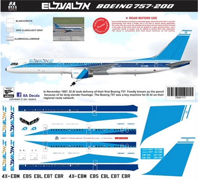 1:200 El Al Boeing 757-200