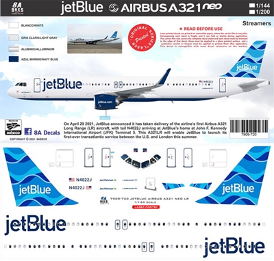 1:200 JetBlue Airbus A.321NEO