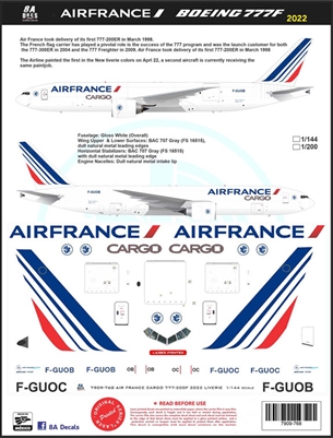 1:200 Air France Cargo Boeing 777-2F
