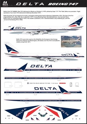 1:200 Delta Airlines Boeing 747-132