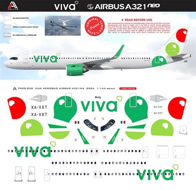 1:200 Viva Aerobus (2024 cs) Airbus A.321LR NEO