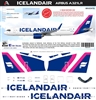 1:200 Icelandair (2022 cs) 'Magenta' Airbus A.321LR