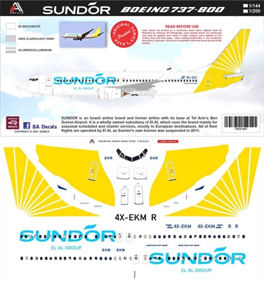 1:200 Sundor Boeing 737-800