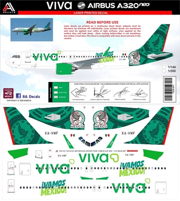 1:200 Viva Aerobus 'Soccer Sponsor' Airbus A320NEO