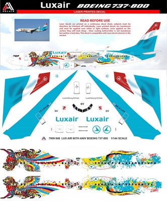 1:200 Luxair '60th Anniversary' Boeing 737-800