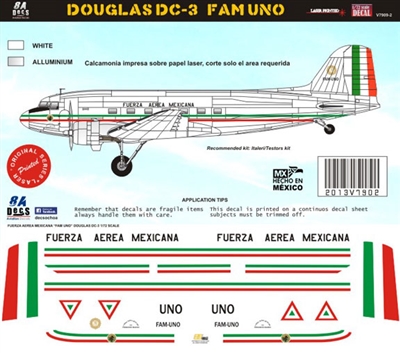 1:48 Fuerza Aerea Mexicana Douglas DC-3