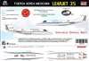 1:48 F.A. Mexicana Gates Learjet 35 (tricolor stripes)